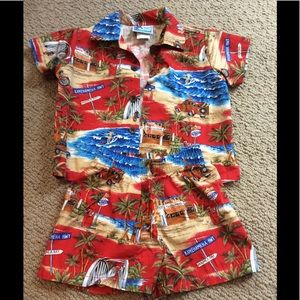RJC Hawaiian Two Piece Set Like New!